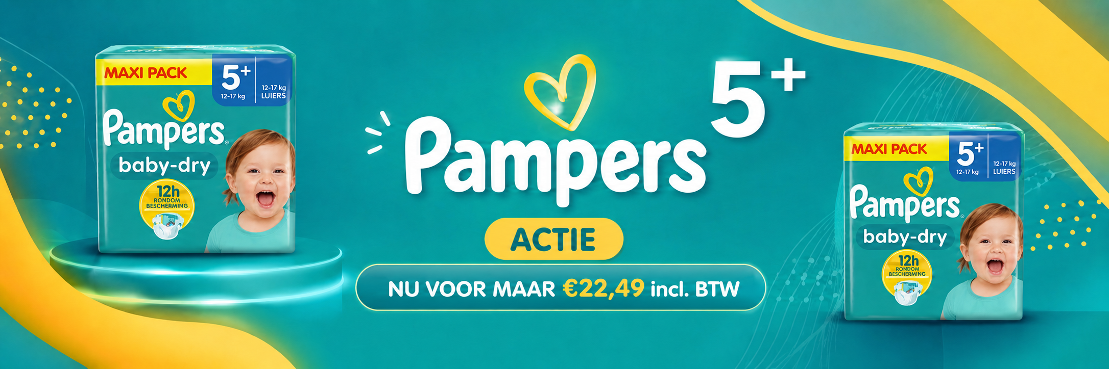 Pamper maat 5+ ACTIE