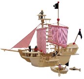 Middeleeuws chrysant Sympathiek Voertuigen & toebehoren: Houten piratenschip 3d | Tangara groothandel -  Totaalleverancier voor kinderopvang