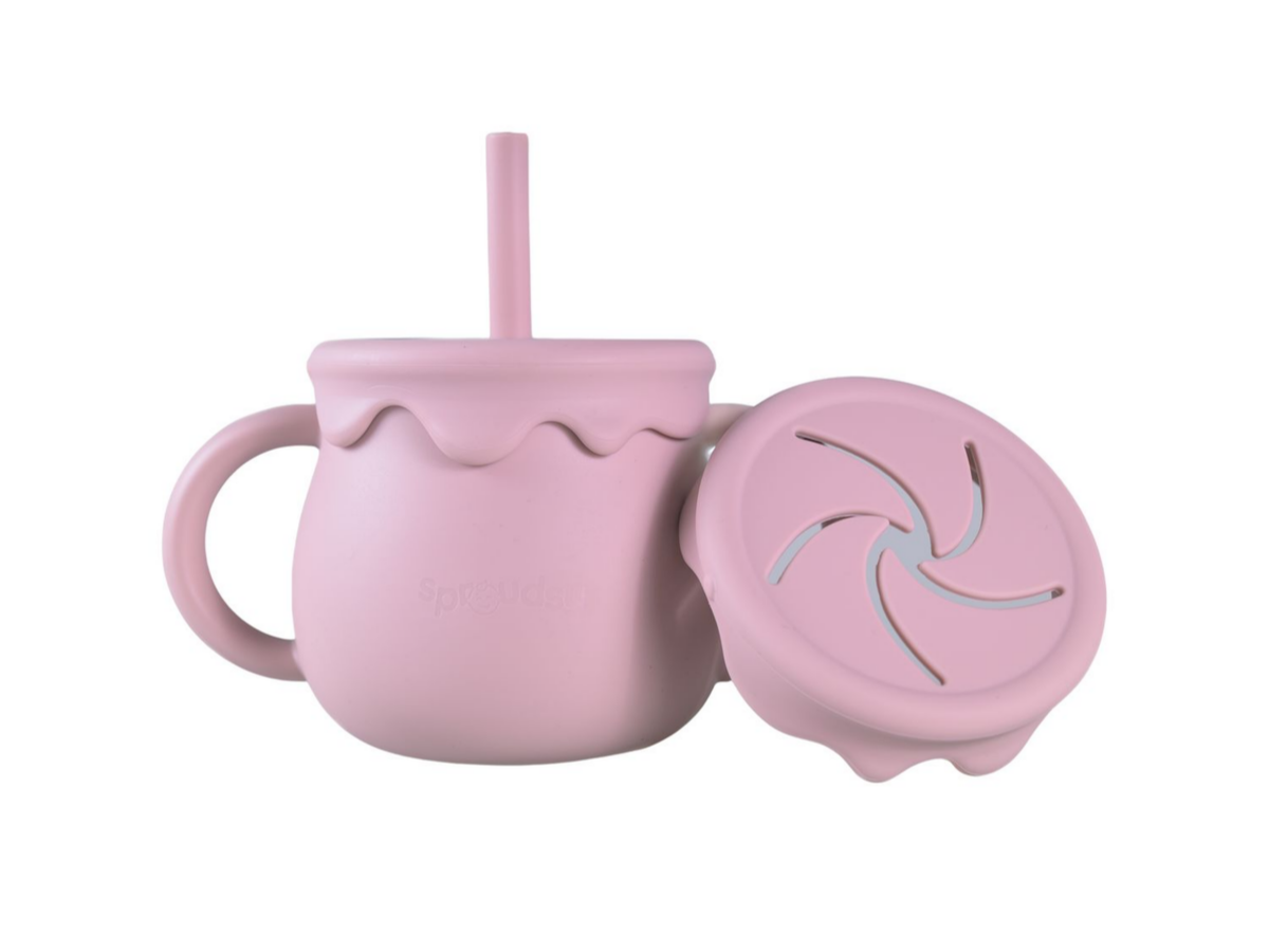 Bestek, servies & keukengerei: Oefenbeker met rietje hot pink | Tangara ...