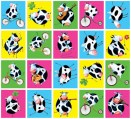 Stickers serie 4 - grappige koeien