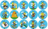 Stickers serie 6 - bee zoom