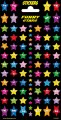 Stickers serie 74 - gekleurde glitter sterren