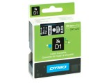 Tape Dymo 45811 19mm wit/zwart/doos 5