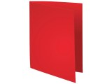 Vouwmap A4 karton onbedrukt rood/pak 100