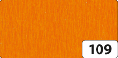 Crepepapier 50 cm x 2,5 m a 10 vouw oranje