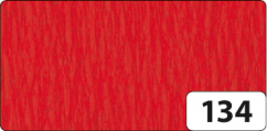 Crepepapier 50 cm x 2,5 m a 10 vouw rood