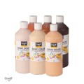 Creall color plakkaatverf set kleuren van de wereld 6x 500 ml