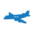 Plakfiguren vliegtuig gemengde kleuren nr 131