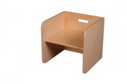 Kubusstoel blank